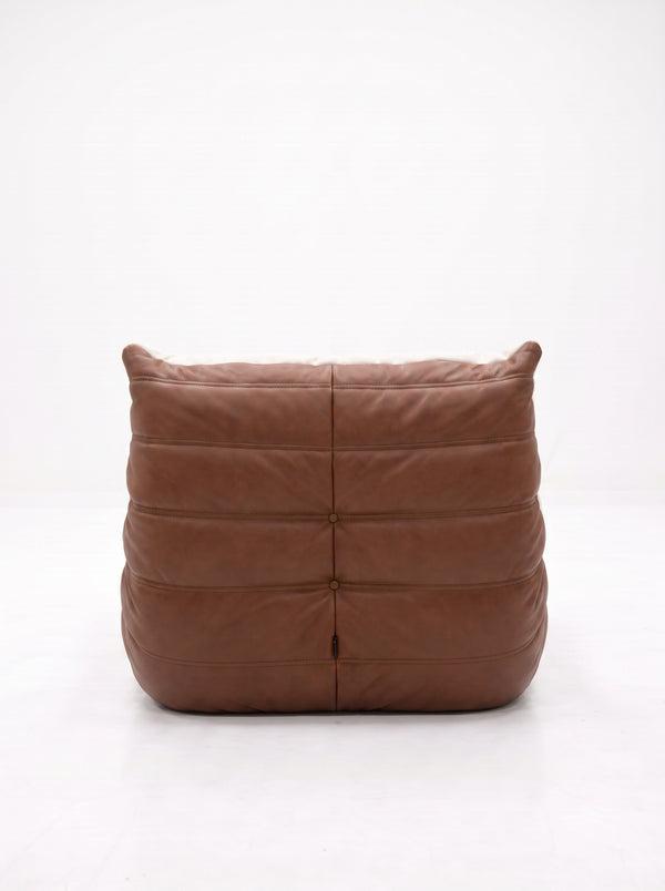 Fauteuil Relax Composé – Cuir Véritable et Lin, l'Alliance Signature