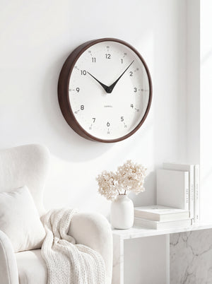 Round Wood-Effect Wall Clock Arlo