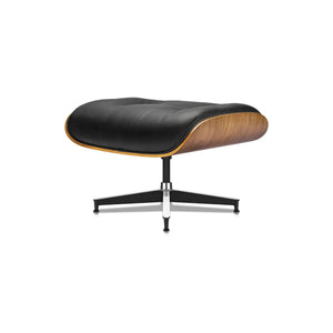 Loungesessel- und Fußhocker-Set – Elegantes Lederfinish